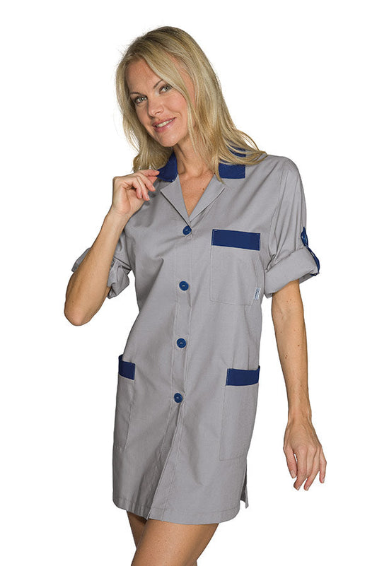 Casacca Da Lavoro Per Servizio Ai Piani York Grigio E Blu