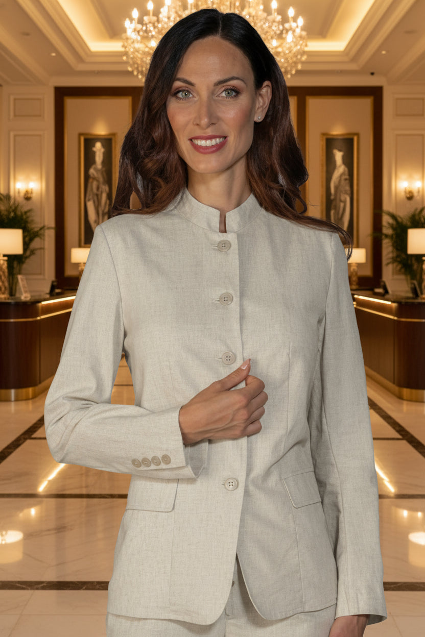 Giacca per receptionist Nairobi Tortora