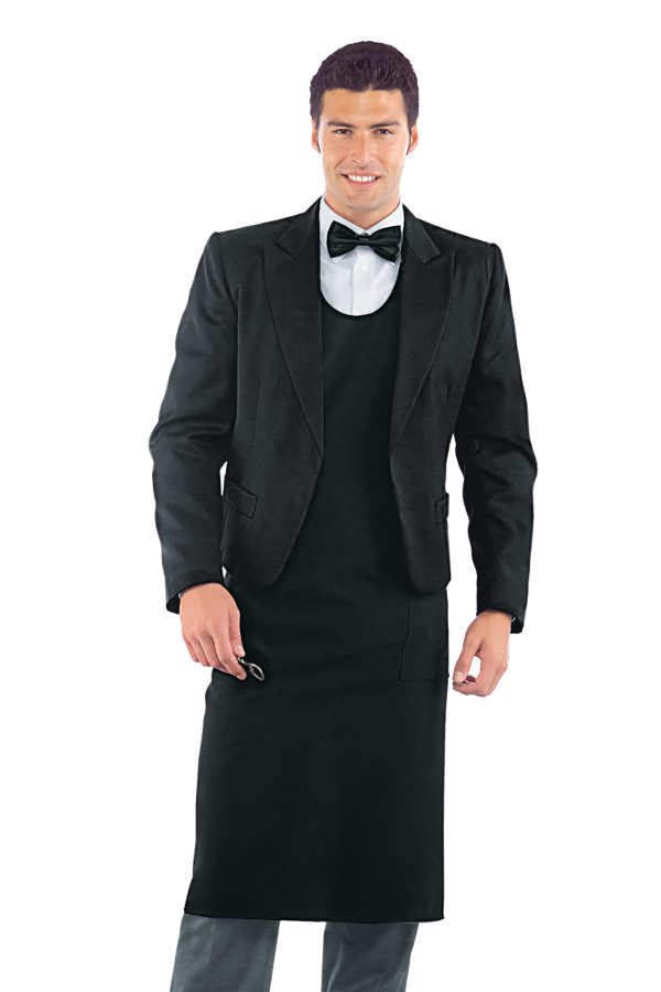 Giacca Cameriere Sala Spencer Sommelier Uomo Nero