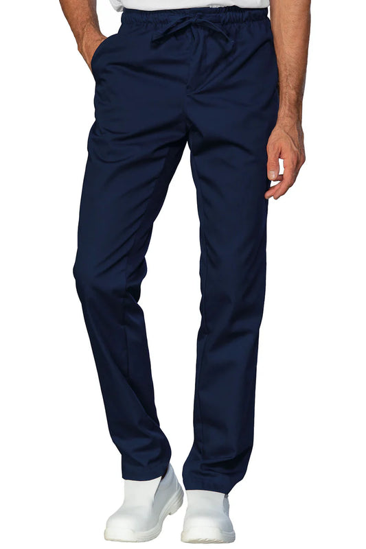 Pantalone Slim Zip Unisex Isacco blu