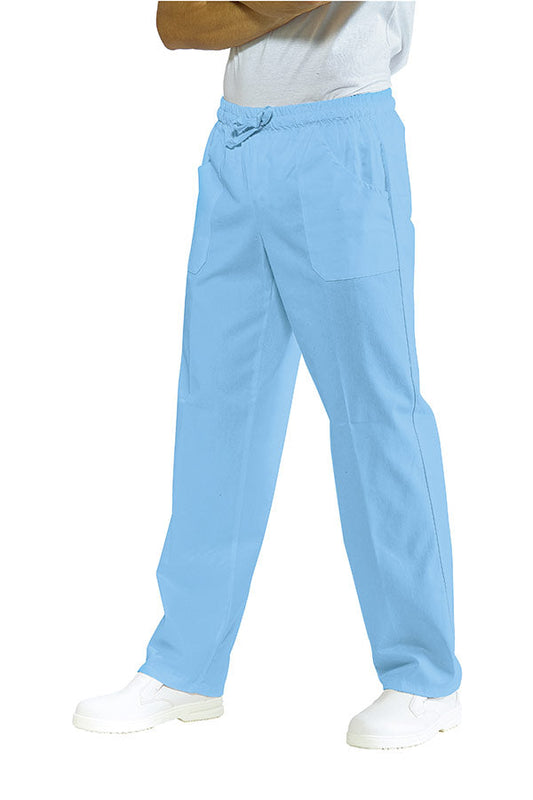 Pantalone con elastico celeste