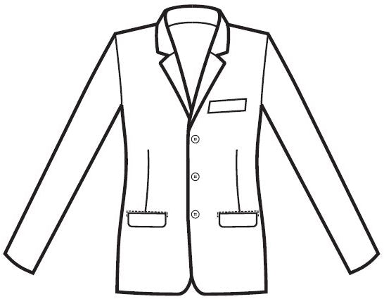 Giacca receptionist Cambridge con spacchi foderata