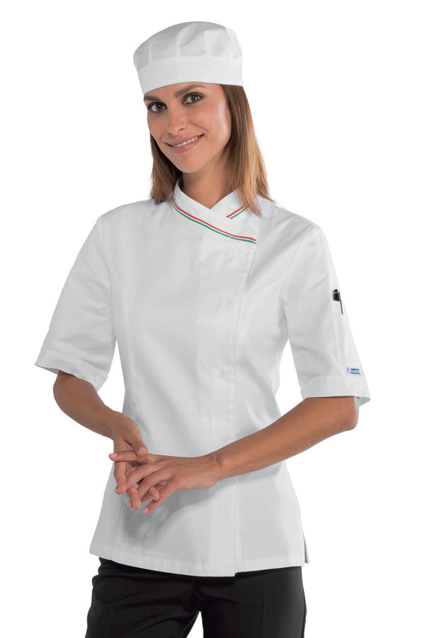 Giacca Lady Snaps Bianco + Tricolore