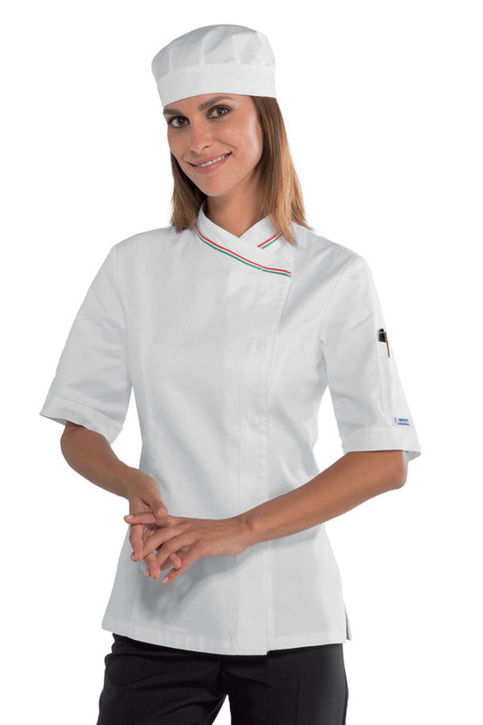 Giacca Lady Snaps Bianco + Tricolore