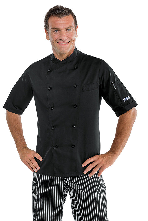 Giacca Cuoco Panama Slim Nera