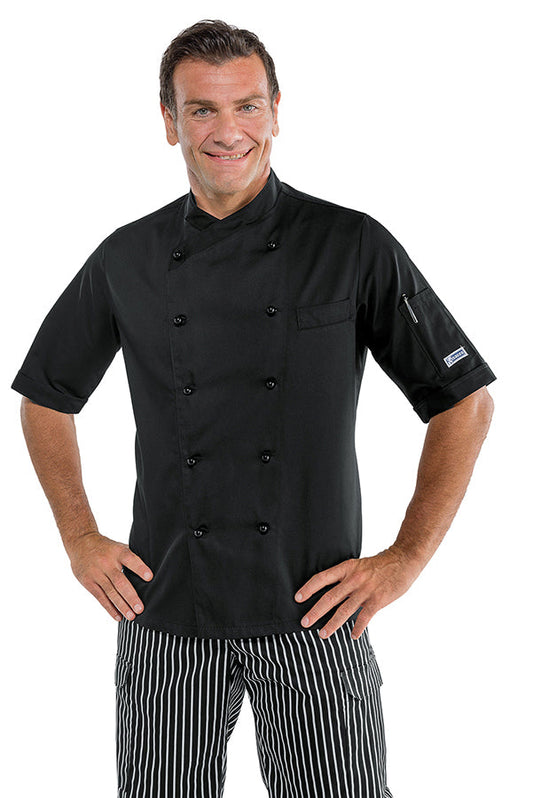 Giacca Cuoco Panama Slim Nera