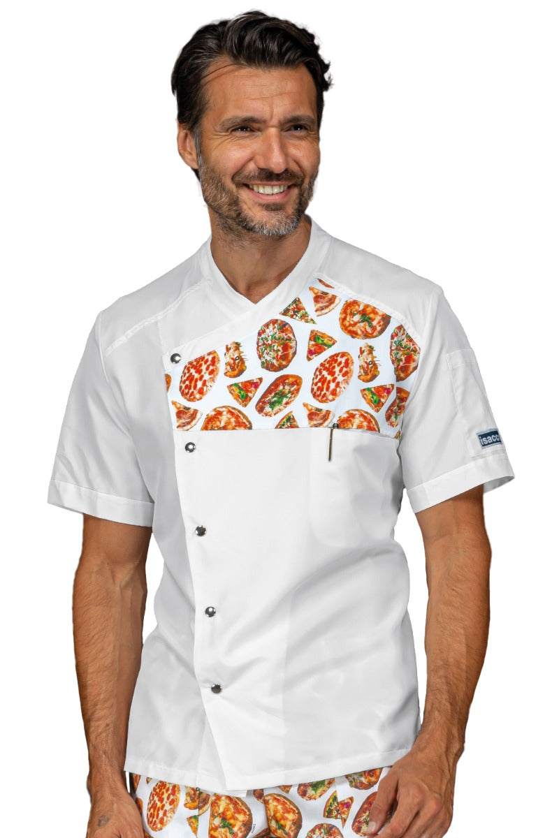 Giacca Cuoco Erickson bianca + pizza - Divise & Divise