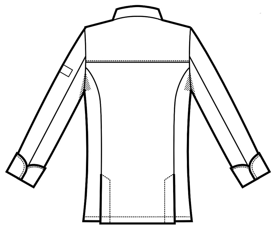 Giacca Cuoco Chicago Professionale - dettaglio retro