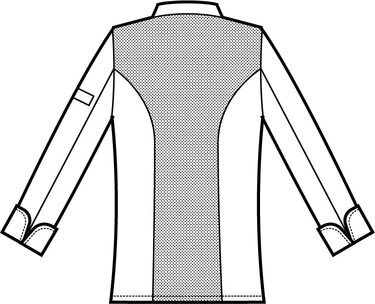 Giacca Cuoco Tokyo misto cotone dettaglio retro