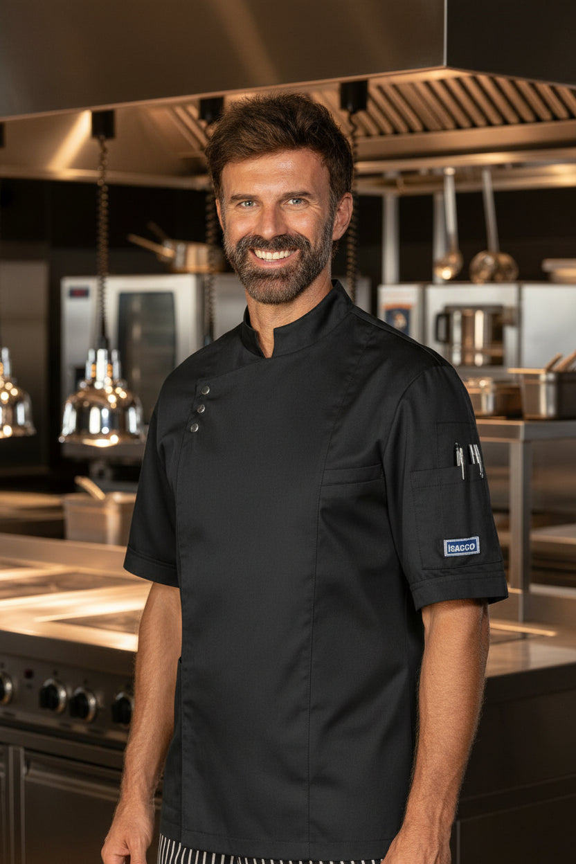 Giacca Cuoco Madrid nera - Divise & Divise