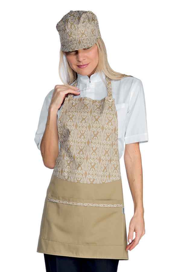Grembiule Cameriere Brooklyn - Fantasia Maori | 100% Poliestere Professionale Isacco