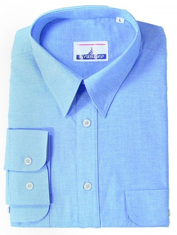 Camicia da lavoro celeste manica lunga