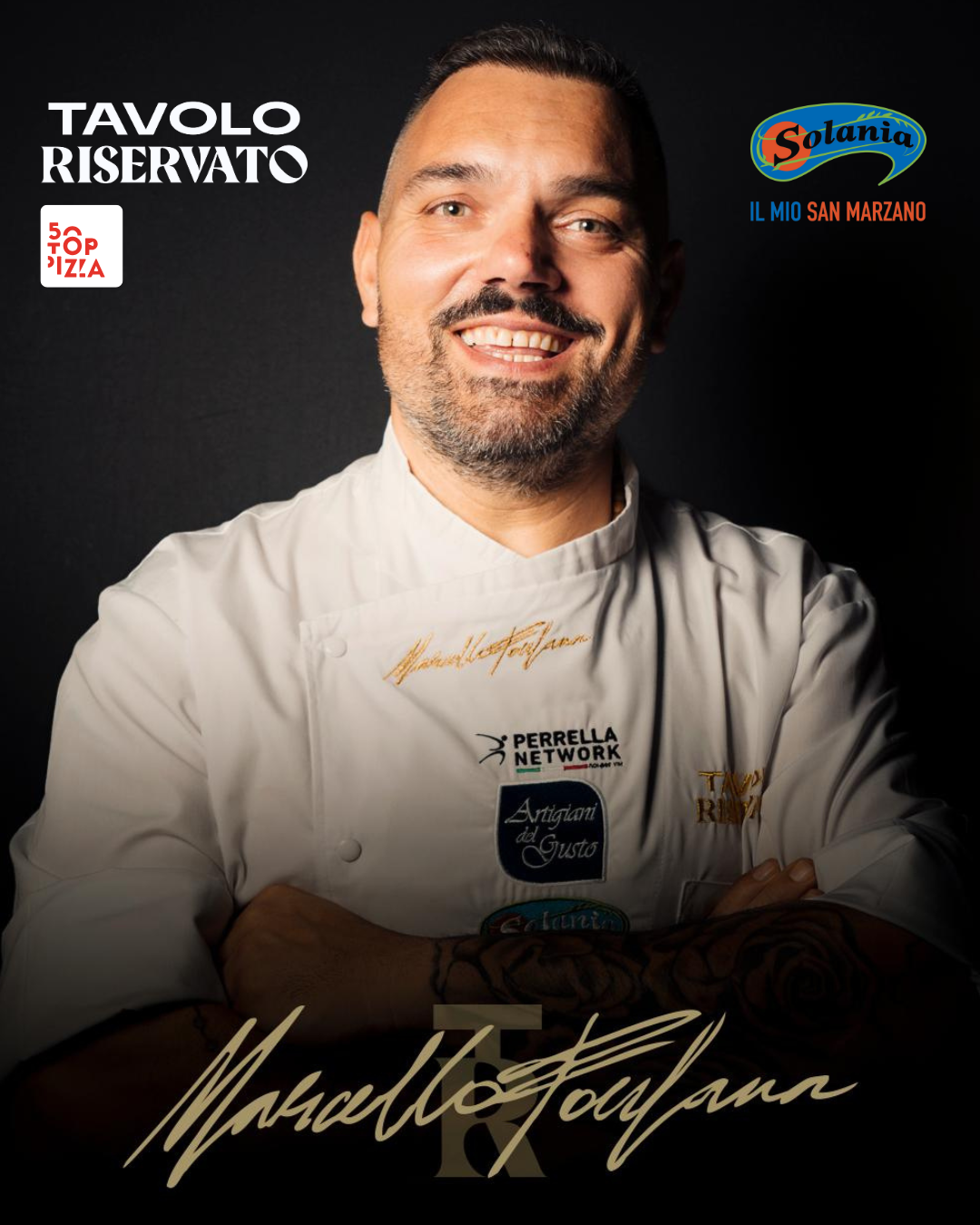 Consegna della divisa firmata a Marcello Fontana di Tavolo Riservato - Divise & Divise