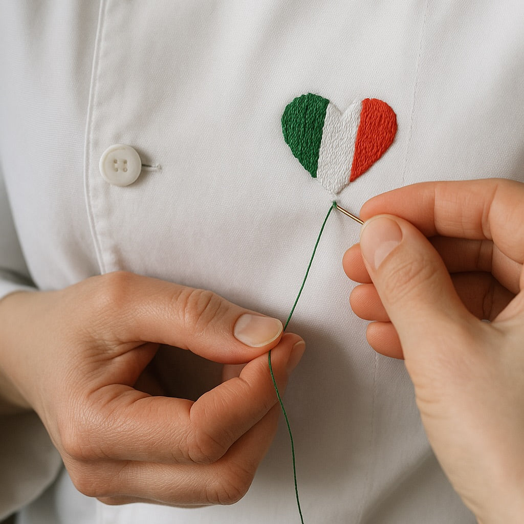 Ricami personalizzati di qualità superiore per abiti da lavoro - Divise & Divise