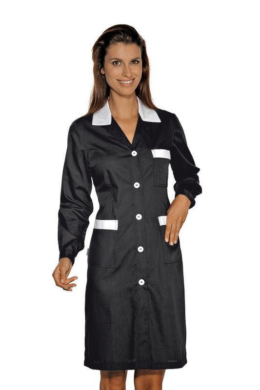 Camice da Lavoro Donna Positano  Nero + Bianco