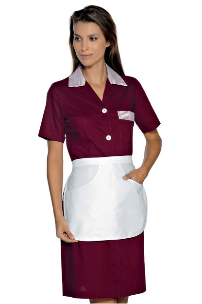 Chemise de travail Positano pour femme, noire et blanche