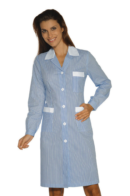 Camice Positano Rigatino Azzurro Bianco Isacco - Cotone 100% Servizio ai Piani