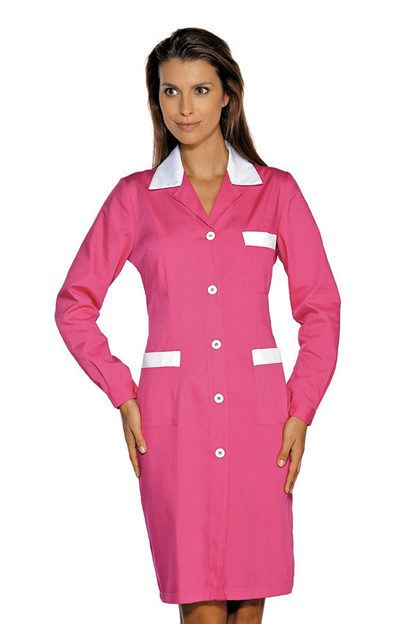 Camice Donna Di Servizio Fuxia e Bianco