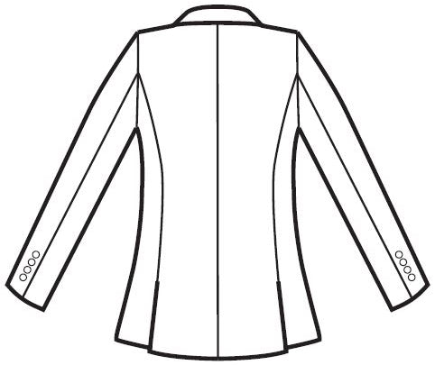 Giacca Aurora Donna Blu Lana Bi-Stretch Anti-piega