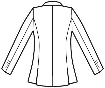 Giacca Aurora Donna Blu Lana Bi-Stretch Anti-piega