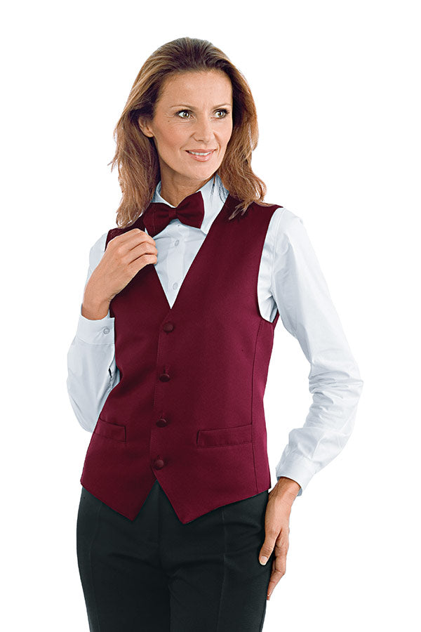 Gilet Cameriere Unisex Bordeaux