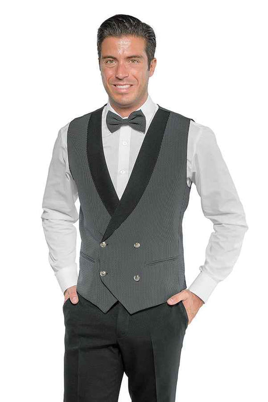 Gilet Unisex Doppiopetto Gessato