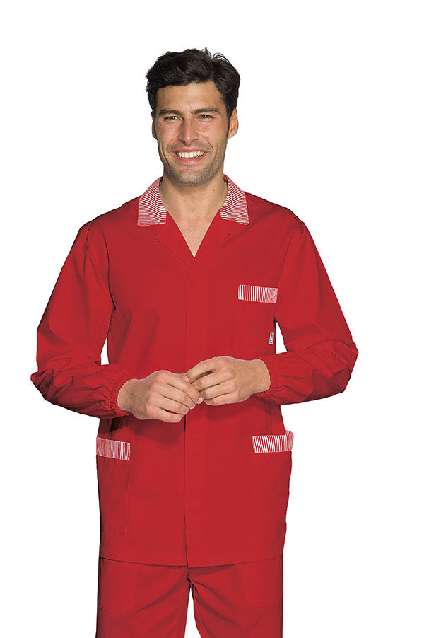 Casacca Facchino Peter Rosso  Con Riga Rossa