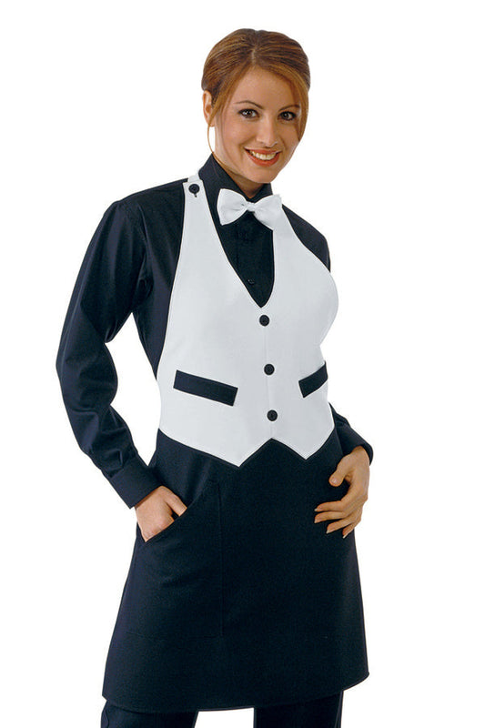 Grembiule Cameriere Garcon Bianco