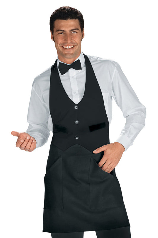 Grembiule Cameriere Garcon Nero