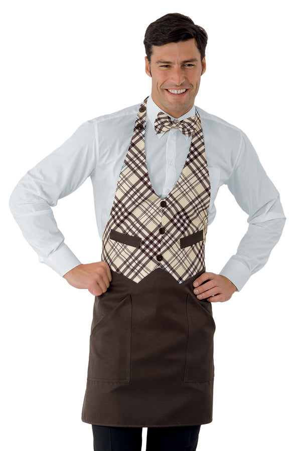 Grembiule Barista Garcon Tartan 405