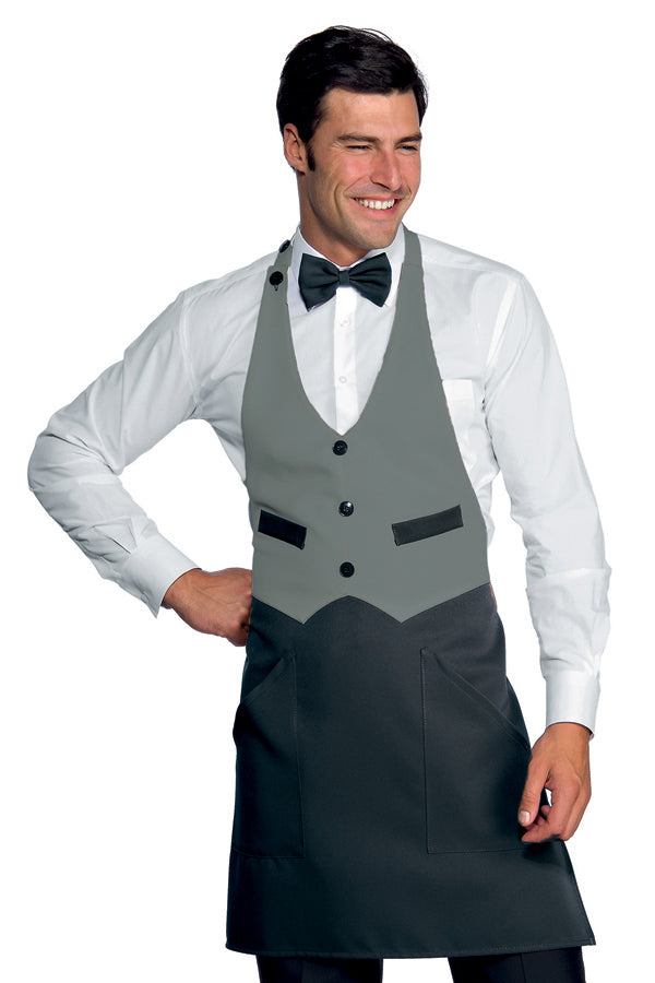 Grembiule Barista Garcon Grigio E Antracite