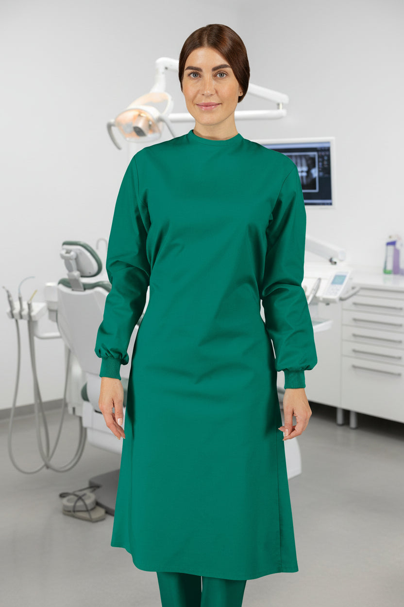 Camice Durban Verde Chirurgia Isacco - Cotone 100% Sala Operatoria