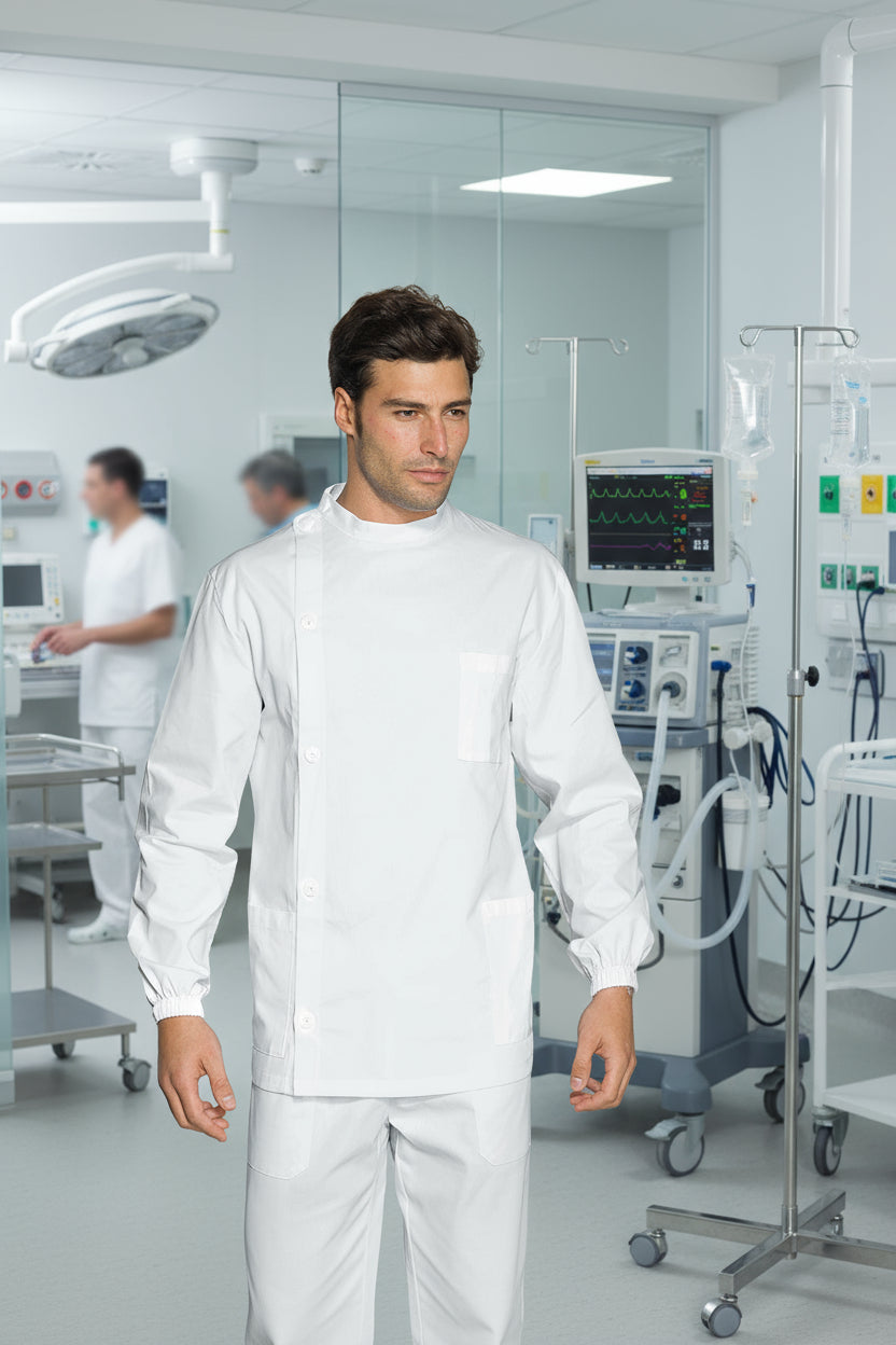 Casacca Dentista Bianco  Isacco