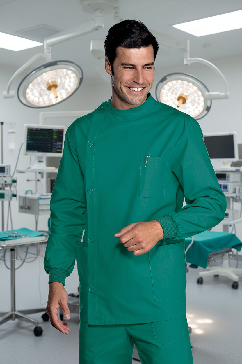 Casacca Dentista Personalizzabile - Verde - Isacco