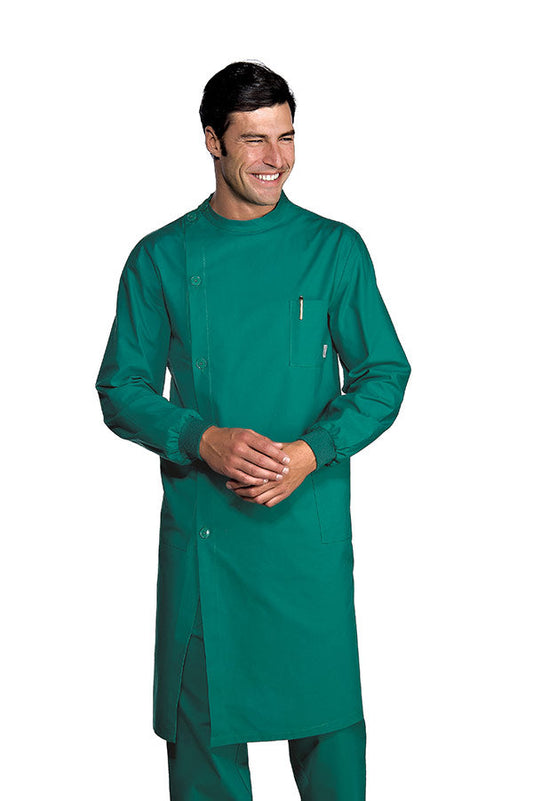 Camice Dentista Verde Isacco - Cotone 100% Odontoiatrico Professionale