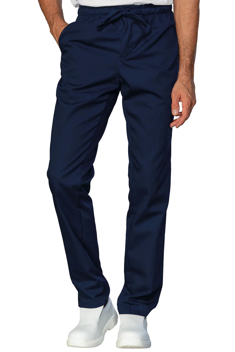 Pantalone Slim Zip Unisex Isacco  blu