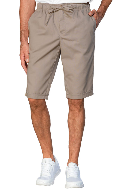 Pantaloncino Slim Zip unisex Tortora - Divise & Divise