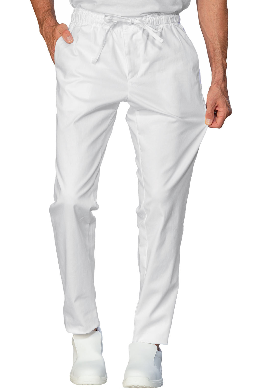 Pantalone Super Stretch Slim bianco - Divise & Divise