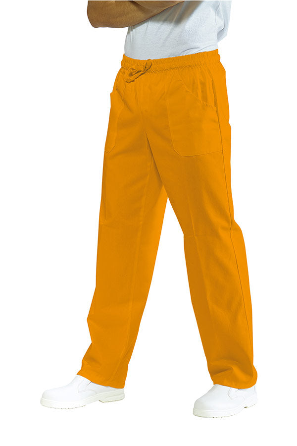 Pantalone Estetista Con Elastico Arancione