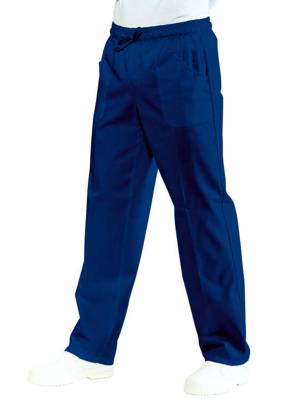 Pantalone Infermiere Con Elastico Blu