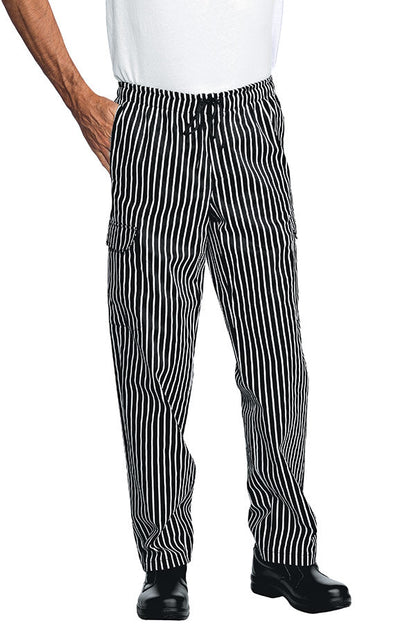 Pantalone Cuoco Pantachef Gessato Nero