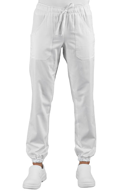 Pantagiaffa Superdry Bianco - Pantalone Professionale Traspirante Sanitario Cucina Estetica

