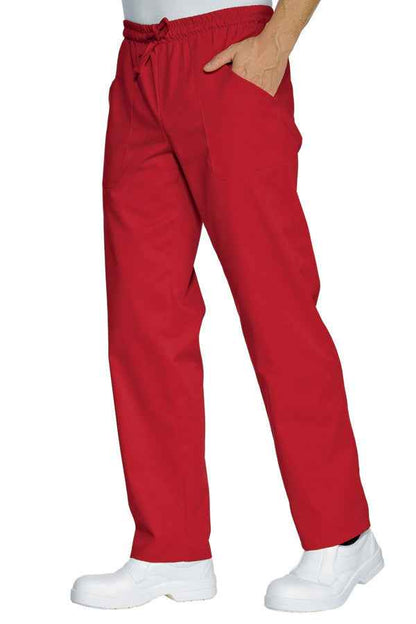 Divisa Cuoco Completa Red Chef | Giacca Bianca Rossa + Pantalone + Cappello + Scarpe