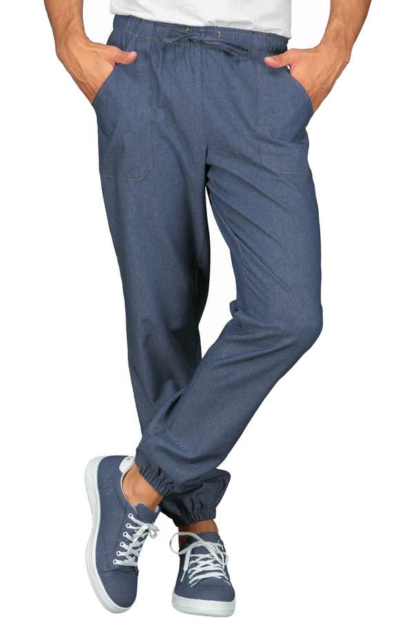 Pantalone light Jeans stretch uomo donna con laccio - Divise & Divise