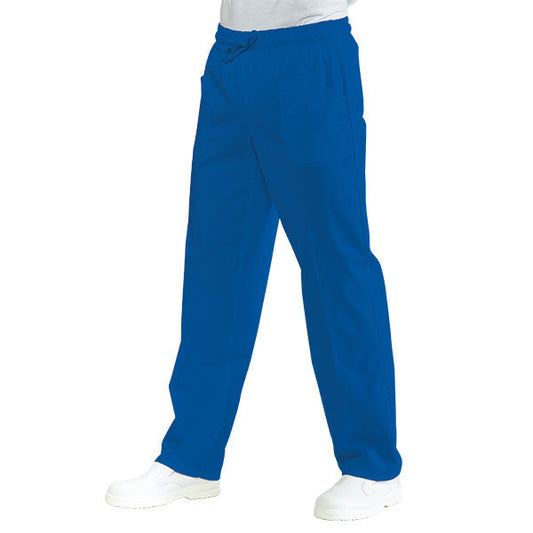 Pantalone Con Elastico Isacco Blu Cina