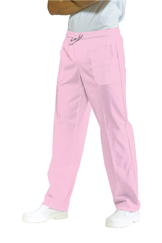 Pantalone Estetista Con Elastico Rosa
