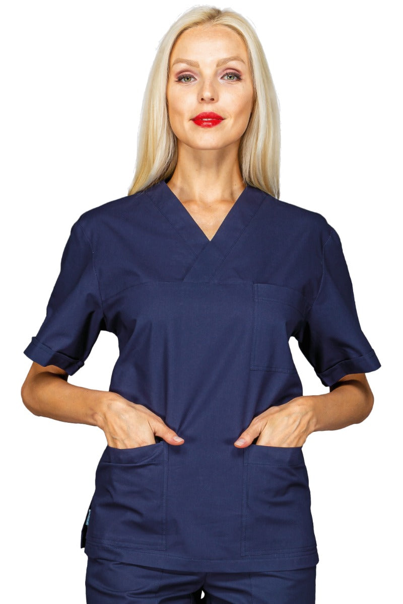 Casacca collo A V blu - Divise & Divise