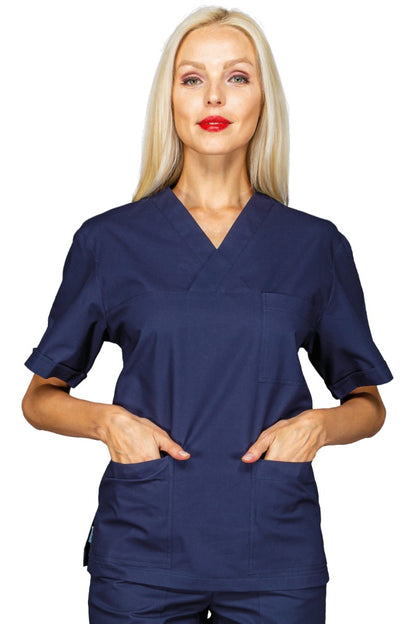 Casacca collo A V blu - Divise & Divise