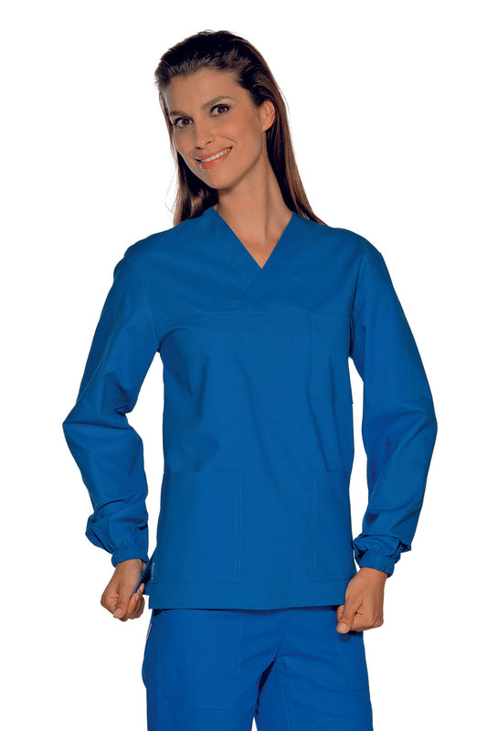 Casacca Collo A V Isacco Azzurra