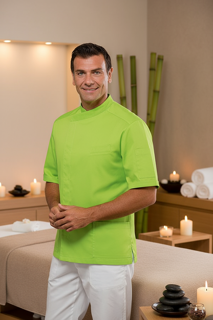 Casacca Philadelphia Verde Mela Isacco - Misto Cotone Sanitario Professionale